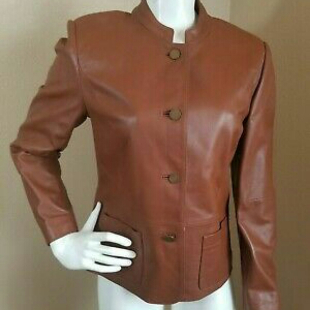 Talbots leather jacket